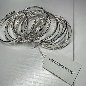 Liz Claiborne silver bangles